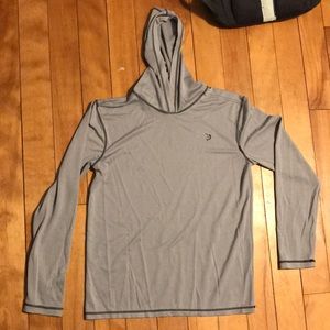 reel legends gray fishing pullover